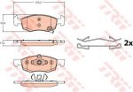 TRW GDB2099 комплект тормозных колодок, дисковый тормоз на OPEL CORSA E Van