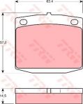 TRW GDB235 комплект тормозных колодок, дисковый тормоз на NISSAN DATSUN 160 J (710, A10)