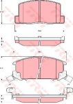 TRW GDB3058 Колодки торм. TOYOTA MR2 1.8/2.0 89- зад. (0446617100)