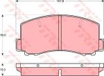 TRW GDB312 комплект тормозных колодок, дисковый тормоз на TOYOTA COROLLA Liftback (_E8_)