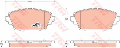 TRW GDB3227 Колодки передние 17.2mm NISSAN Pri/Alm (410604U127)