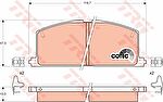 TRW GDB323 Колодки тормозные TOYOTA CAMRY/CARINA/COROLLA 83-92 передние (572255)