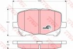 TRW GDB3248 Тормозные колодки дисковые передние TOYOTA PREVIA 2.4 02/01-01/06 116,8X59,5X17mmm (0446528460)