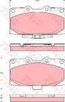 TRW GDB3307 GDB3307 Колодки диск. Impreza 98-> 26296FA100