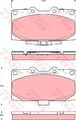 TRW GDB3307 GDB3307 Колодки диск. Impreza 98-> 26296FA100