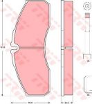 TRW GDB3385 комплект тормозных колодок, дисковый тормоз на NISSAN ATLEON
