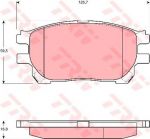 TRW GDB3414 комплект тормозных колодок, дисковый тормоз на TOYOTA PREVIA (MCR3_, ACR3_, CLR3_)