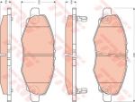 TRW GDB3427 комплект тормозных колодок, дисковый тормоз на TOYOTA HILUX III пикап (KUN_, TGN_, LAN_, GGN_)