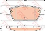TRW GDB3517 Колодки тормозные задние MAZDA 6 05- (GPYB2643Z)