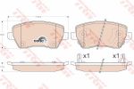TRW GDB3546 КОМПЛЕКТ ТОРМОЗНЫХ КОЛОДОК, ДИСКОВЫЙ ТОРМОЗ