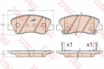 TRW GDB3548 Колодки передние HYUNDAI Solaris 10-
