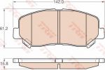 TRW GDB3562 Колодки передние MAZDA CX-5 (KDY93328Z)