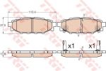 TRW GDB3568 Колодки задние SUBARU FORESTER (SH) GDB3568