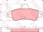 TRW GDB4084 Колодки диск. Cougar, Mondeo 6669779 (571754)