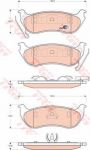 TRW GDB4139 Колодки тормозные зад. JEEP Cherokee(KJ)/Wrangler II(TJ) 2,4-4,0L 01-> (05179242AA)