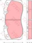 TRW GDB5068 комплект тормозных колодок, дисковый тормоз на IVECO DAILY V c бортовой платформой/ходовая часть