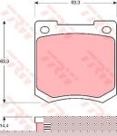 TRW GDB535 комплект тормозных колодок, дисковый тормоз на MORRIS MARINA III