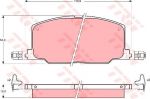 TRW GDB798 Колодки тормозные TOYOTA CAMRY/CARINA/CELICA 86-94 передние (572256)