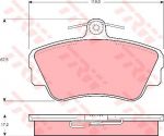 TRW GDB812 Колодки тормозныепер. Volvo 440/460/480 (33447871)