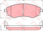 TRW GDB895 Колодки диск. Lantra 1 (J-1) 90-95/Lantra 2 (J-2) 95-00/Lantra 2 (J2) 96->/Sonata (Y-2)(Y-3) 88-98 5810128A00 (572347)