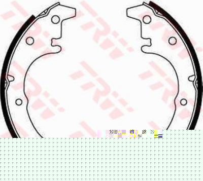 TRW GS8046 комплект тормозных колодок на TOYOTA COROLLA (KE)