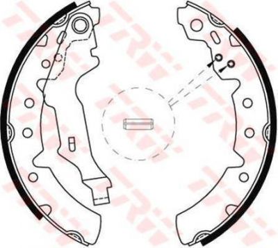 TRW GS8603 Колодки тормозные задние барабанные TOYOTA CARINA E (_T190) 04/92-09/97 1,6i-2,0i/2,0D 200X35 mm 0449532030 (0449505010)