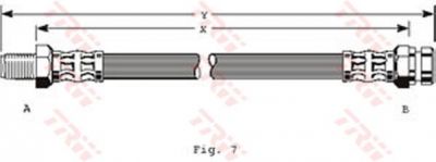 TRW PHB136 Шланг MB W201-600. E200- E500. SL280- SL600 03.71-07.01 1234280635 (1294280035)