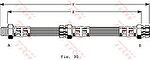 TRW PHB141 тормозной шланг на MAZDA 323 I (FA)