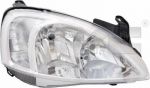 TYC 20-6066-35-2 основная фара на OPEL CORSA C фургон (F08, W5L)