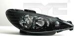 TYC 20-6155-15-20 комплект главных фар на PEUGEOT 206 SW (2E/K)