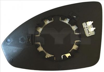 TYC 306-0015-1 зеркальное стекло, наружное зеркало на CHEVROLET CRUZE Наклонная задняя часть (J305)