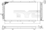 TYC 709-0014-R радиатор, охлаждение двигателя на PEUGEOT BOXER фургон (230L)