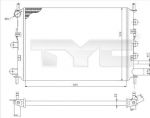 TYC 710-0037-R радиатор, охлаждение двигателя на FORD ESCORT VII седан (GAL, AFL)