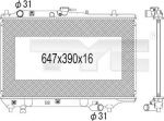 TYC 720-1009 радиатор, охлаждение двигателя на MAZDA 323 C IV (BG)
