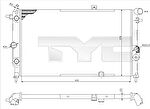 TYC 725-0001-R радиатор, охлаждение двигателя на OPEL CALIBRA A (85_)