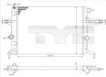 TYC 725-0021 радиатор, охлаждение двигателя на OPEL ASTRA G универсал (F35_)