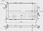 TYC 725-0028-R радиатор, охлаждение двигателя на OPEL ASTRA H (L48)