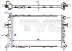 TYC 725-0041-R радиатор, охлаждение двигателя на OPEL ASTRA G универсал (F35_)