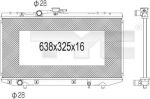 TYC 736-1016 радиатор, охлаждение двигателя на TOYOTA STARLET (_P8_)