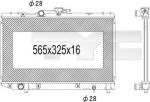TYC 736-1026 радиатор, охлаждение двигателя на TOYOTA STARLET (_P8_)
