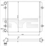 TYC 737-0010 радиатор, охлаждение двигателя на SKODA OCTAVIA Combi (1U5)
