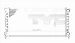 TYC 737-0033 радиатор, охлаждение двигателя на VW PASSAT (3A2, 35I)
