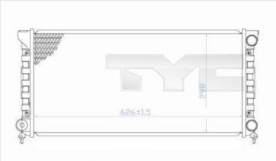 TYC 737-0033 радиатор, охлаждение двигателя на VW PASSAT (3A2, 35I)