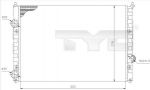 TYC 737-0036 радиатор, охлаждение двигателя на VW PASSAT Variant (3A5, 35I)