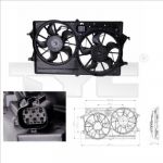 TYC 810-0016 вентилятор, охлаждение двигателя на FORD FOCUS (DAW, DBW)