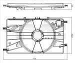 TYC 825-0017-1 кронштейн, вентилятор радиатора на OPEL ASTRA J Sports Tourer