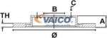 VAICO V30-80043 тормозной диск на MERCEDES-BENZ C-CLASS (W203)
