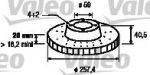 Valeo 186153 тормозной диск на FIAT MAREA Weekend (185)