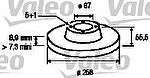Valeo 186281 тормозной диск на MERCEDES-BENZ C-CLASS (W202)