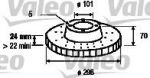 Valeo 186284 тормозной диск на LAND ROVER DEFENDER Station Wagon (LD)